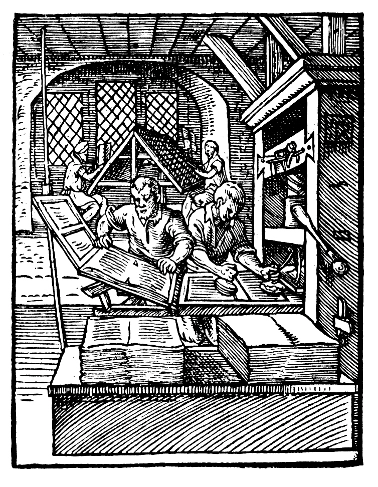 Printing Press in 1568