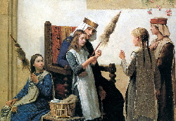 Queen Bertha teaching spinning | Wild Fibres natural fibres