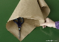 rolling the paper cone distaff | Wild Fibres natural fibres